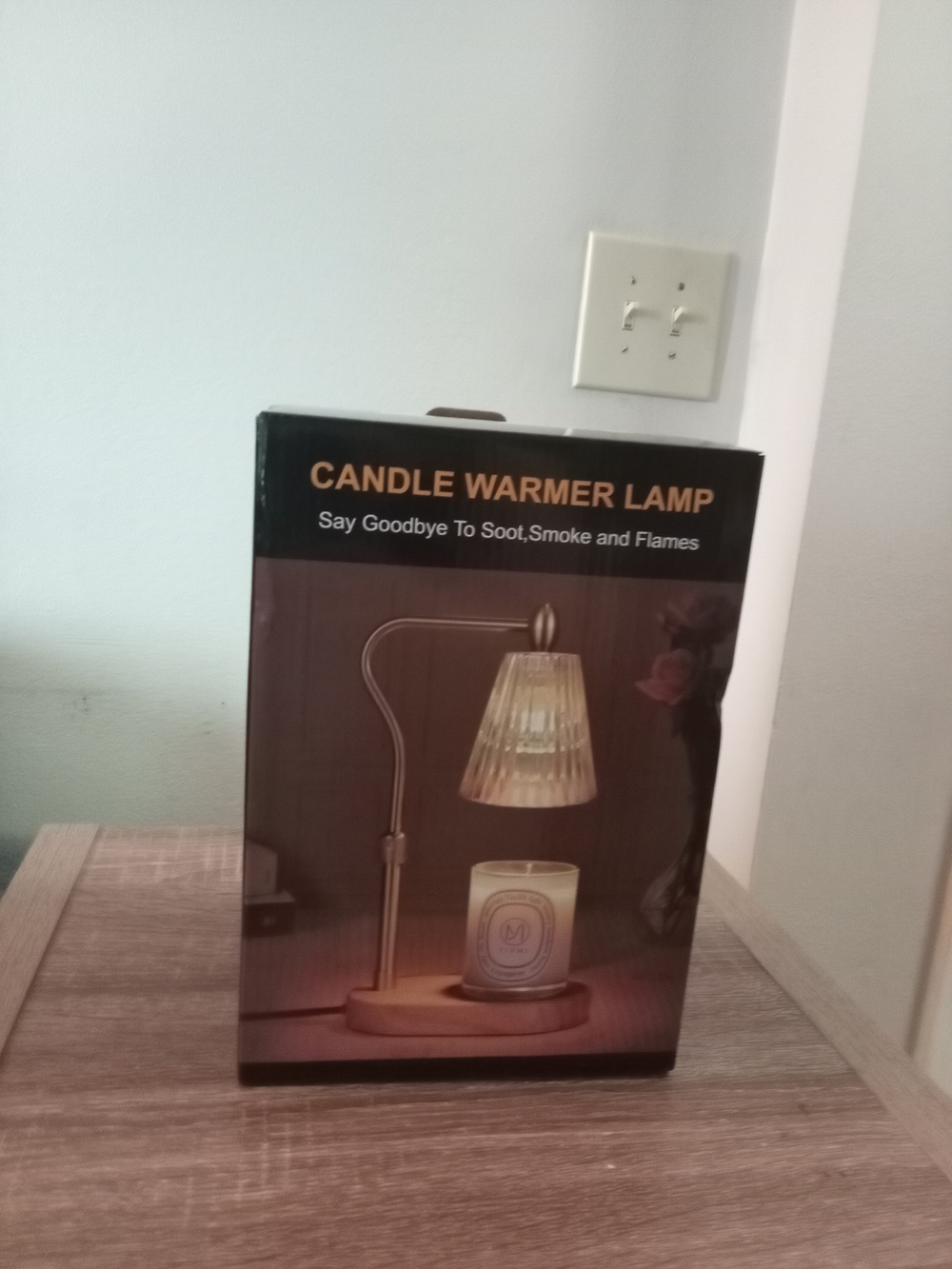 Candle Warmer Lamp in Brass Finish by